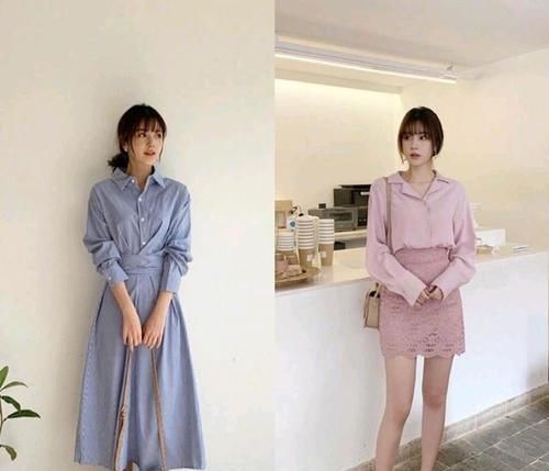 『格子』小个子春季的18套穿搭风格,针织衫搭配格子A半身裙,很柔美