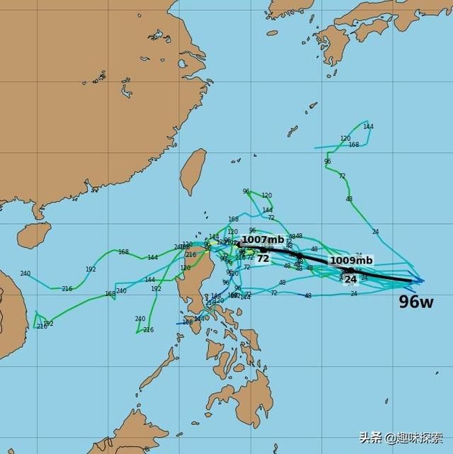  【胚胎】20号台风浣熊快来了？96W台风胚胎生成，我国今天已经飘