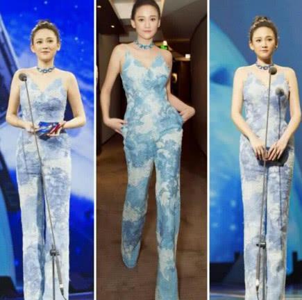 陈乔恩穿超美连体裤，网友：像打了石膏！看到张俪穿的，网友怎么