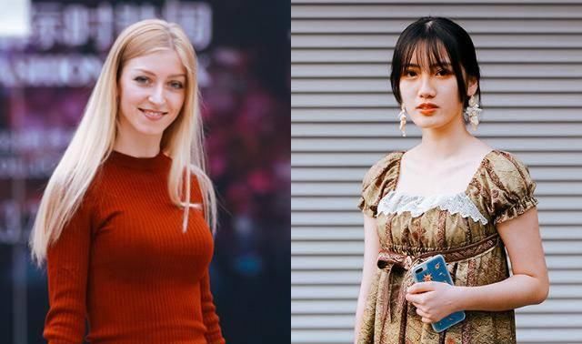  「美女」时尚街拍：在漂亮美女汇集的现代都市中，时尚美女们会挑选不一样的时尚潮流穿搭