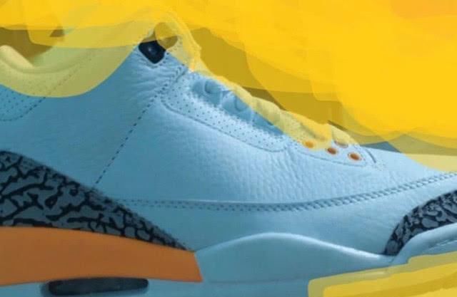  Laser■女性专属AJ3“Laser Orange” 后跟处橙色图案鲜艳亮眼