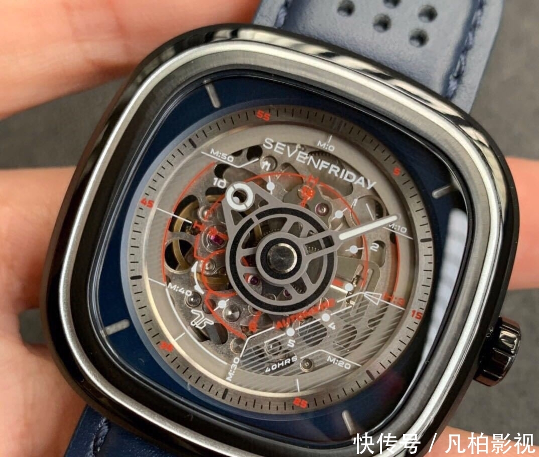「融合」七个星期五全新轻量级T系列,融合了透明镂空平面设计等元素的腕