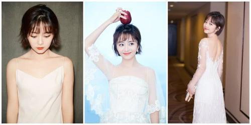 谭松韵首次征战时装周！看秀造型清纯大方，28岁了穿成18岁的模样