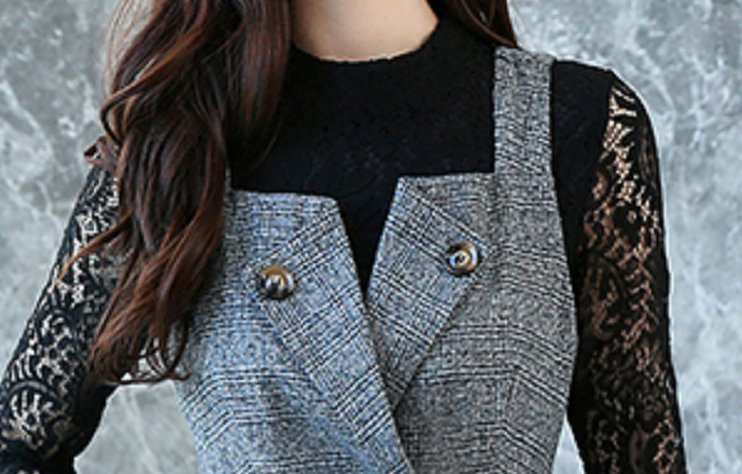 高跟鞋不要了!小香风套裙+平底鞋，特适合小个子，高挑贼美嫩