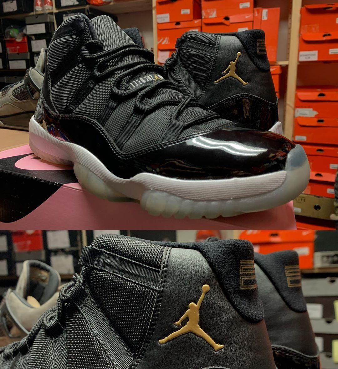  「Air」雷阿伦Air Jordan 11 PE实物欣赏！这才是土豪金配色
