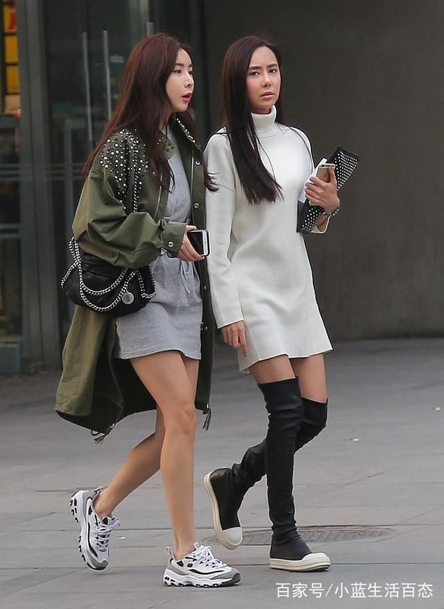 美女街拍：图2的小姐姐是“真空”上阵吗？图6的美女好惹人心疼！