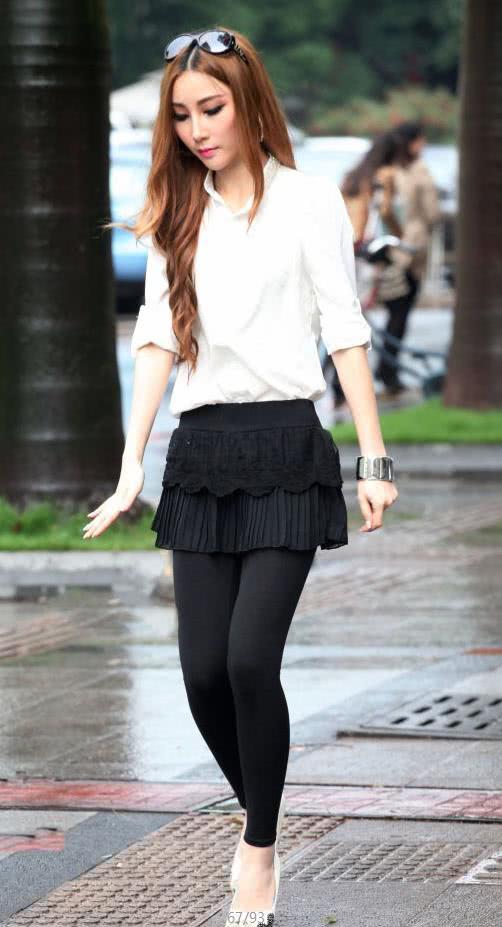 妩媚小姐姐高冷职业装穿出时尚范，高冷不羁的韵味真的很有特点