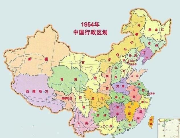  「行政区划」1951年中国行政区划地图