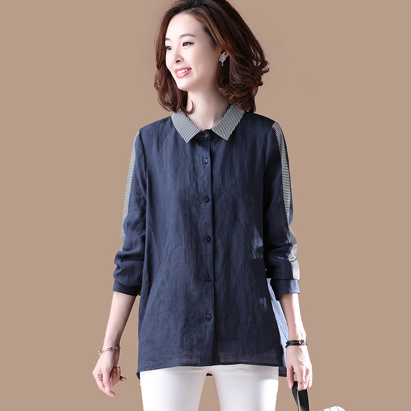 今秋的棉麻衫又火了!比真丝时髦，比旗袍好穿，洋气超显嫩