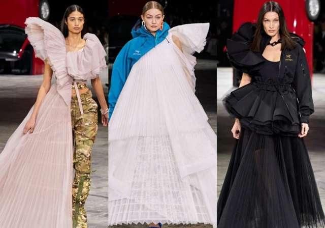  礼服：这大约就是我见过最“潮”的婚纱礼服，“一半运动衣一半长裙”，贼引人注意