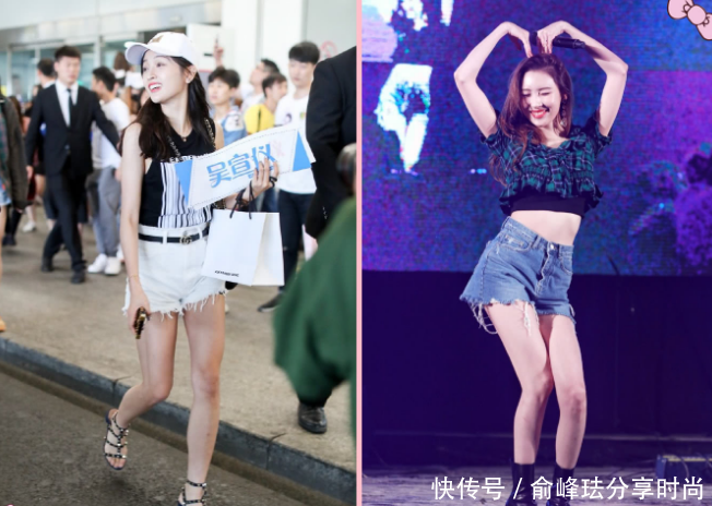 当166吴宣仪撞上的167李宣美,终于见识到最美“细针腿”!