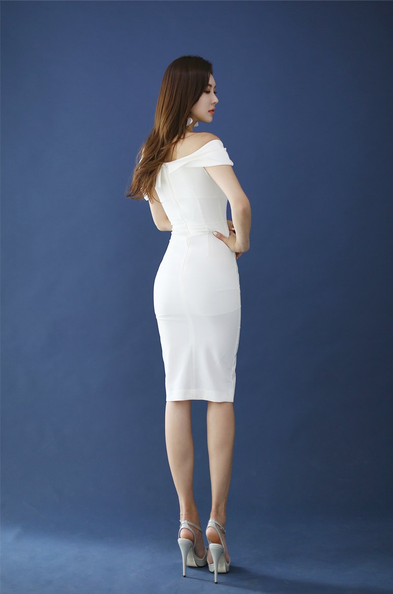 拉姆西雨黯平肩及膝衣裙