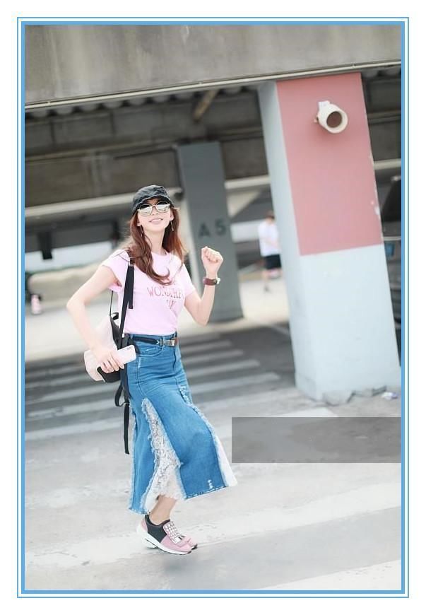 当43岁周迅与43岁林志玲同现机场，才知道拥有一颗少女心有多重要