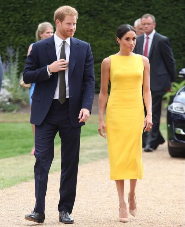 梅根身穿名牌连衣裙陪哈里出席活动，这一细节却暴露了她的缺点！