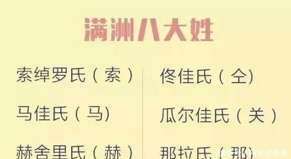 『以地名为姓氏』清朝建立前的满洲八大姓, 爱新觉罗榜上无名, 慈禧家族入选