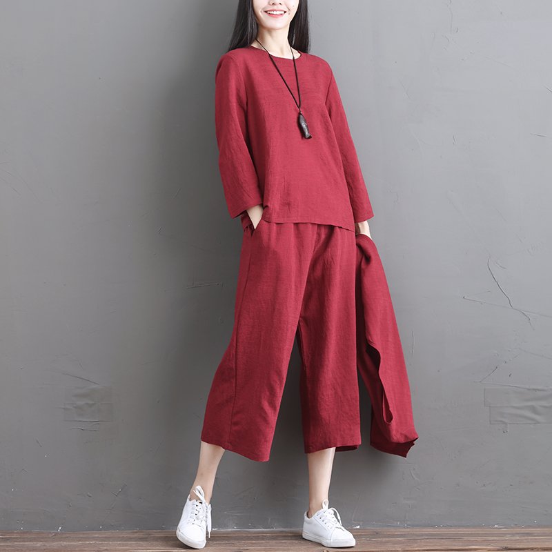 秋老虎临近，怕热汗多女人别穿毛衣!多穿这棉麻装，透气又舒适