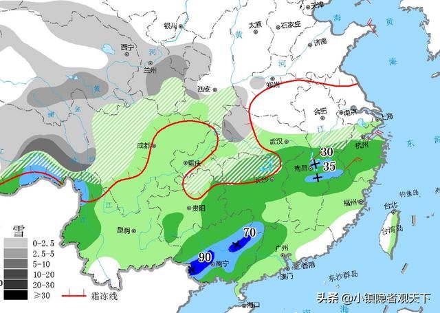 北方最大规模大雪落下，气候格局彻底改变，南方阴雨，湿冷加剧