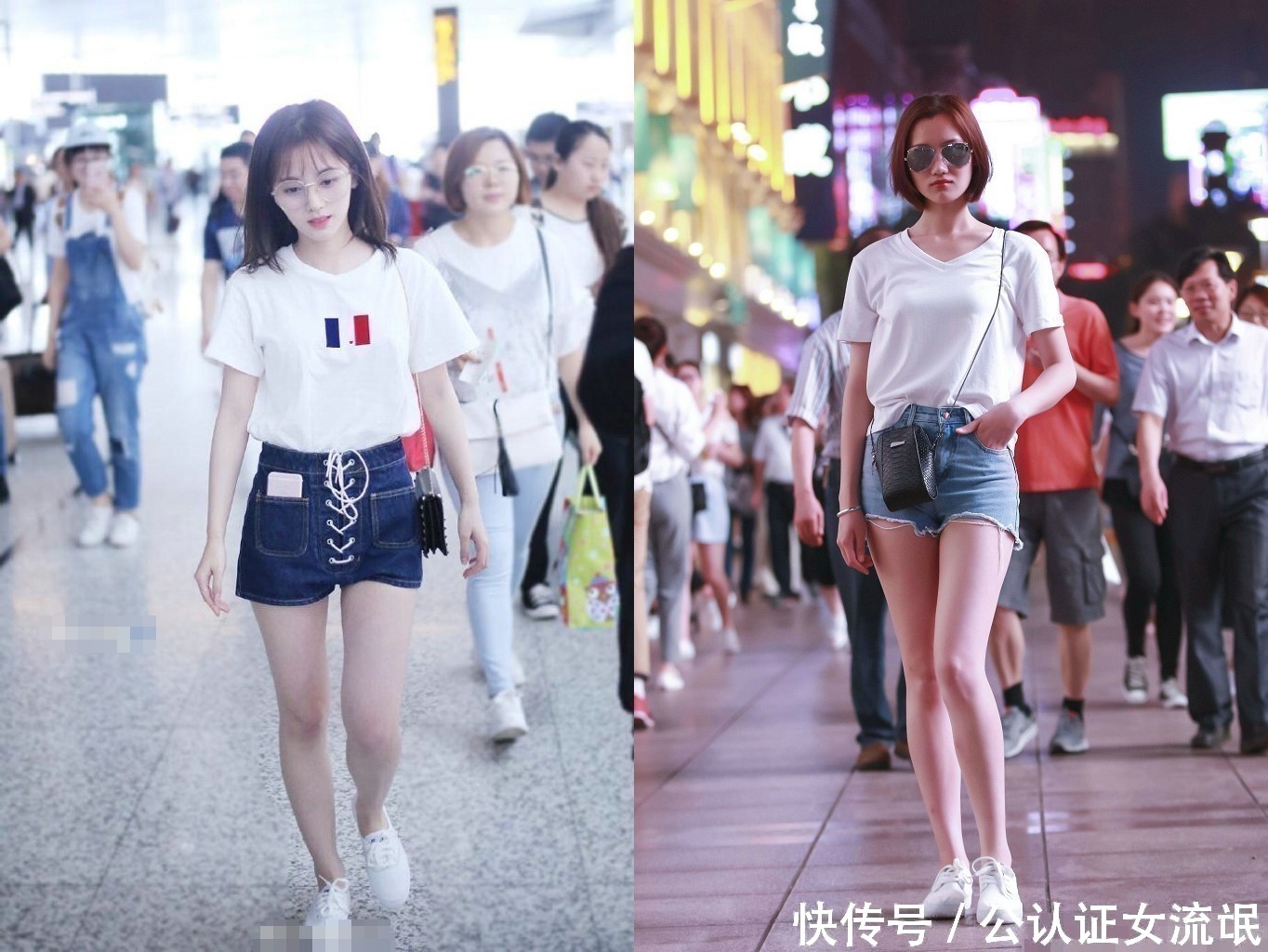 赵丽颖性感吊带裙惊艳外媒  美女路人吊带裙似仙女