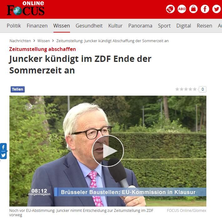 欧盟拟全年采用夏令时