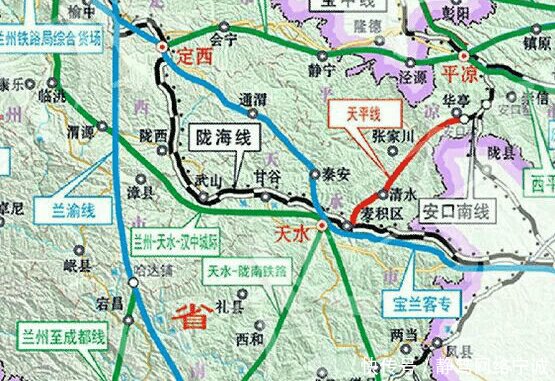 兰州天水汉中三地要高铁联通了, 400多公里途径五市两区九县