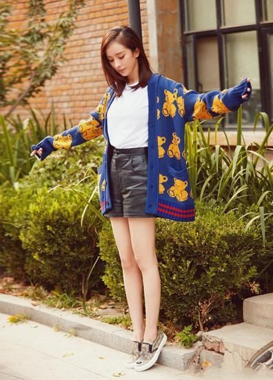 杨幂倪妮的腿怎么那么直?你练你也有!