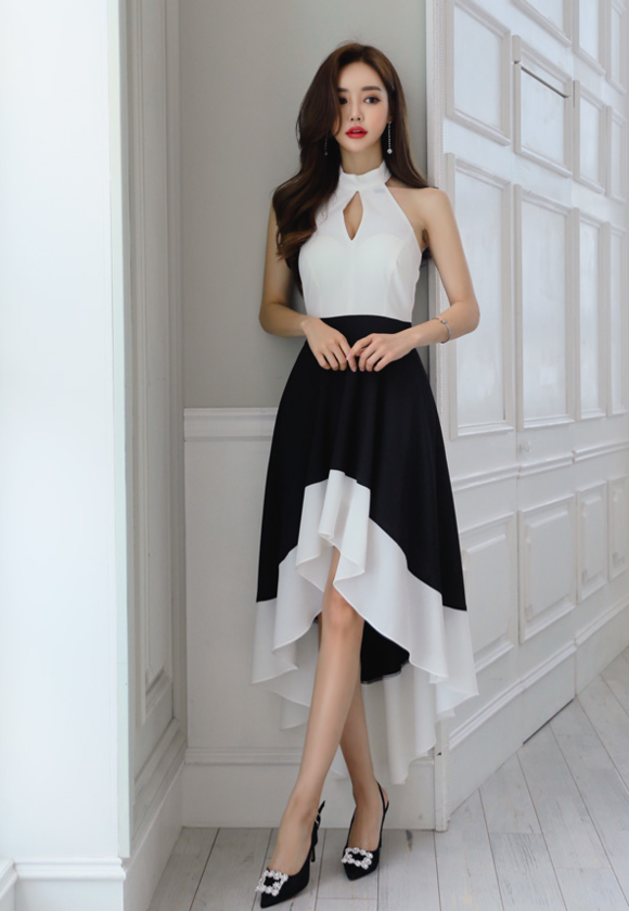 女神孙允珠,烟火极光欧罗巴花瀑公主洋裙