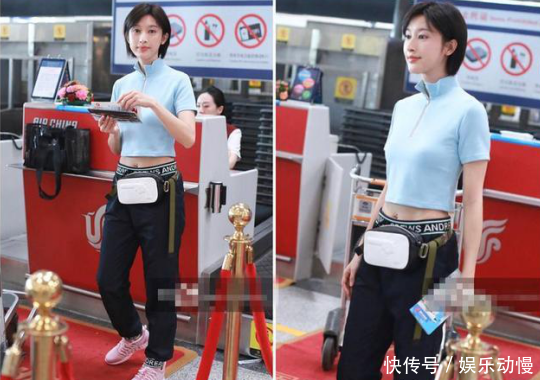 34岁张俪短发立领露脐装,网友:美不是盖的,真是美到了没朋友