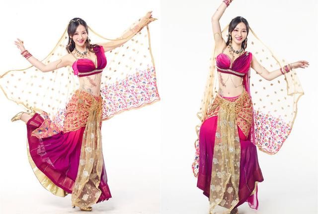 柳岩太有韵味了，桃粉色舞裙美艳动人，这身材让人服气