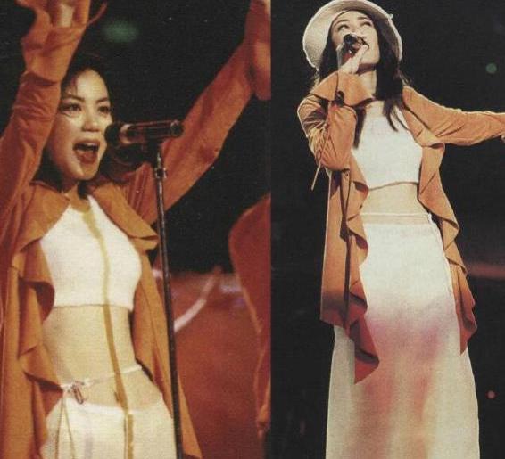 王菲20年前演唱会旧照公开，造型夸张大胆怪不得窦靖童这么个性