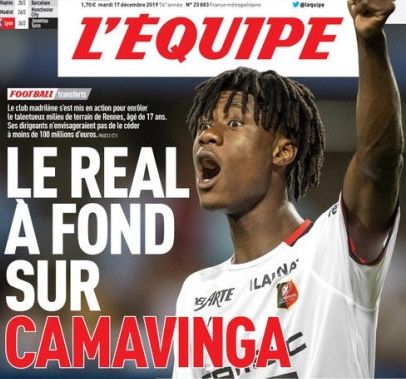 中场:每体:利物浦有意补强中场,正关注卡马文加和索马尔