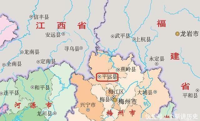 广东三县, 在广东省内格外特殊, 一县连三省, 是你家乡吗