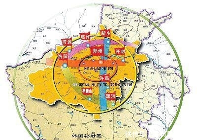  「gdp」以河南省郑州市为中心的城市群
