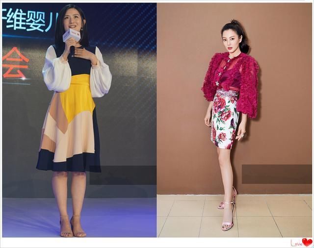 谢娜和张雨绮都是双胞胎妈妈,可同穿连衣裙,身材差距却如此尴尬