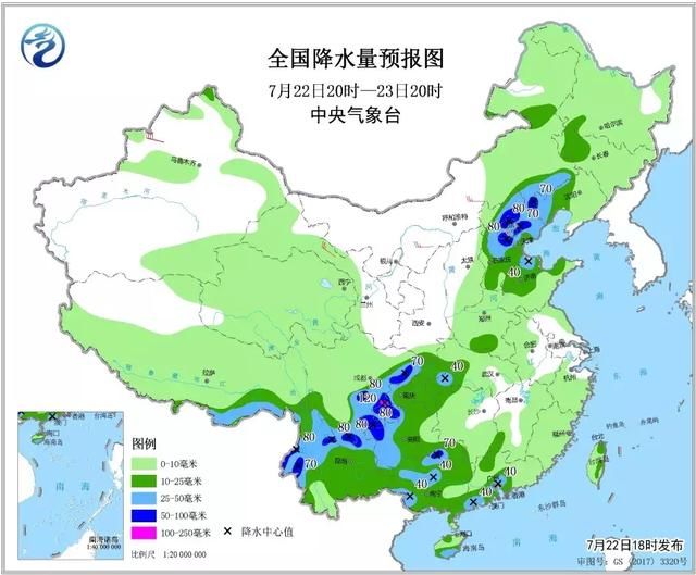 今天吉林西部、通辽局部、辽宁西部有中到大雨！局地暴雨
