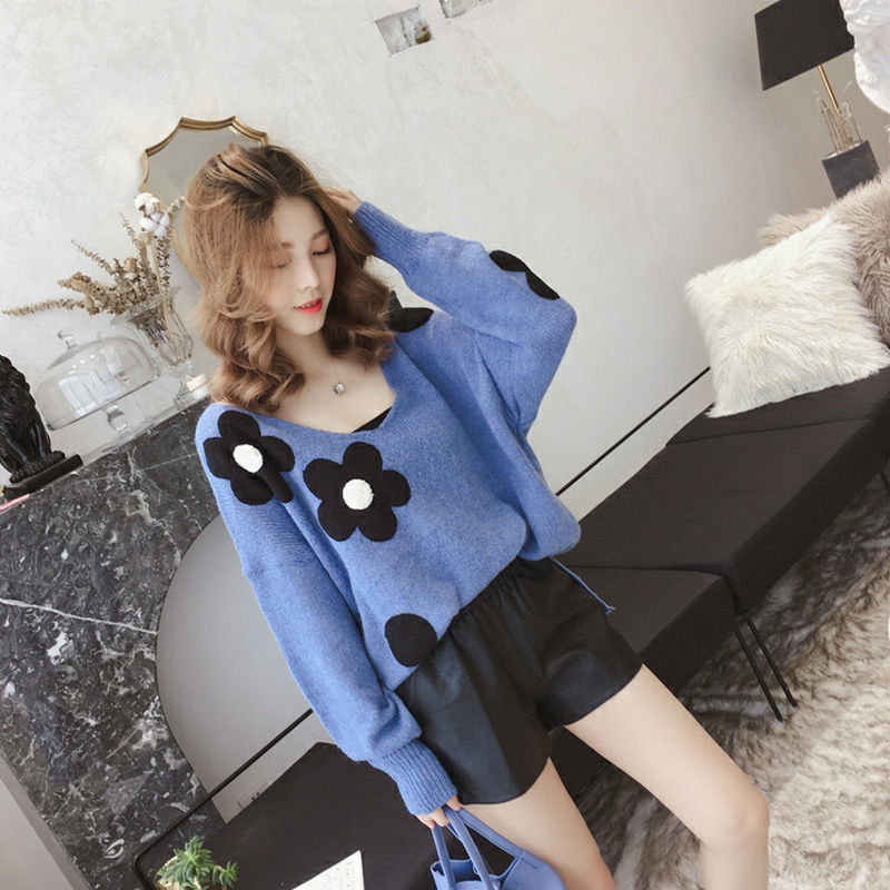 太美了!难怪老婆不穿裙子!穿这针织衫+黑裤子，洋气时髦巨美嫩