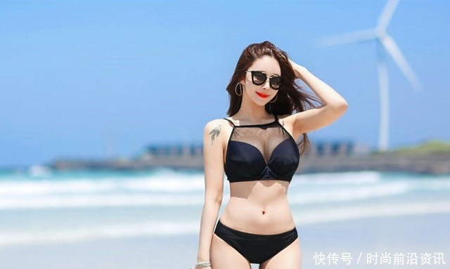 比基尼泳衣小姐姐，清新靓丽，婀娜多姿！