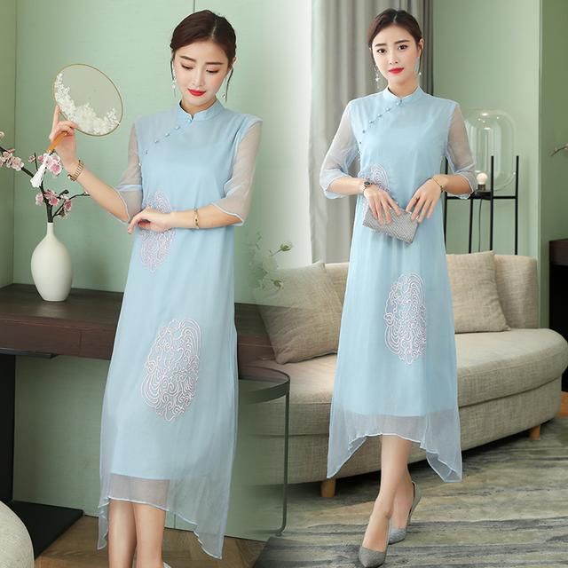 没有好的身材,过过眼也好,瞧这身旗袍打扮,让你感受另一种美