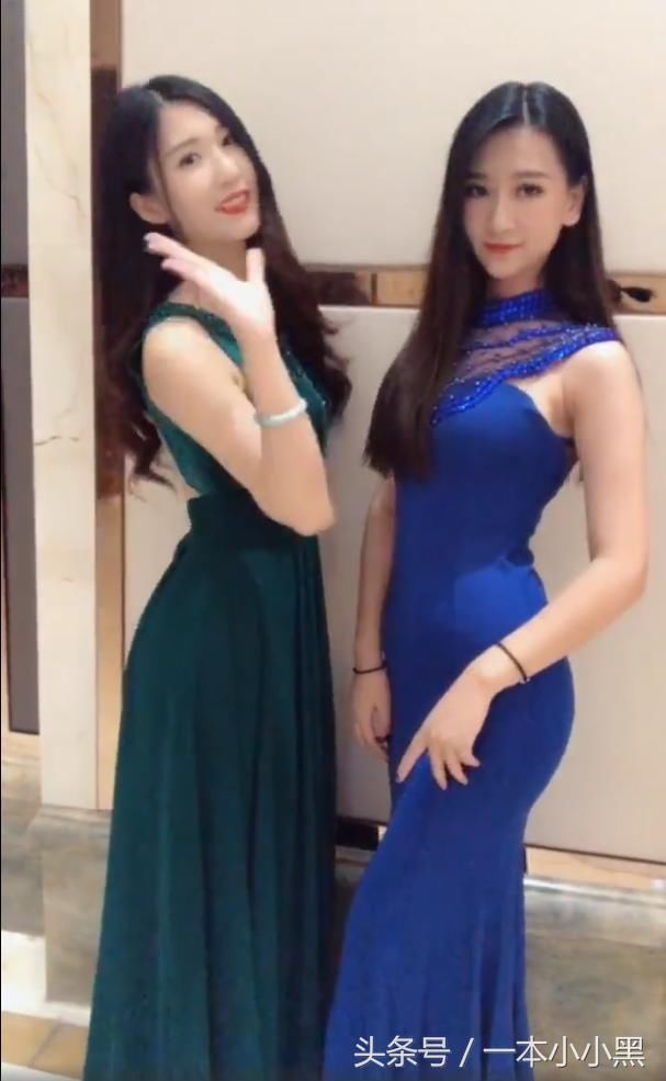 一对长裙小姐姐，大露优美身形，网友：我喜欢大的！