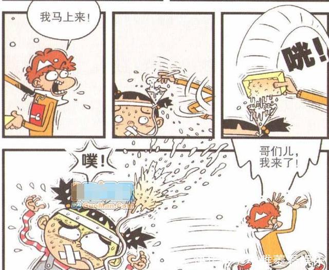 猫小乐为了能让受伤的大脸吃到流食,阿衰决定亲自嚼碎来喂他!