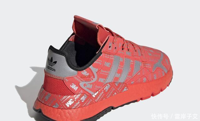 「NiteJogger」大面积3M反光细节!这双NiteJogger红的太抢眼
