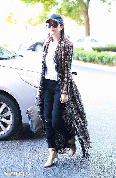 刘亦菲太拼了!为秀好身材不惜暴露大象腿,网友:牛仔裤都撑破了