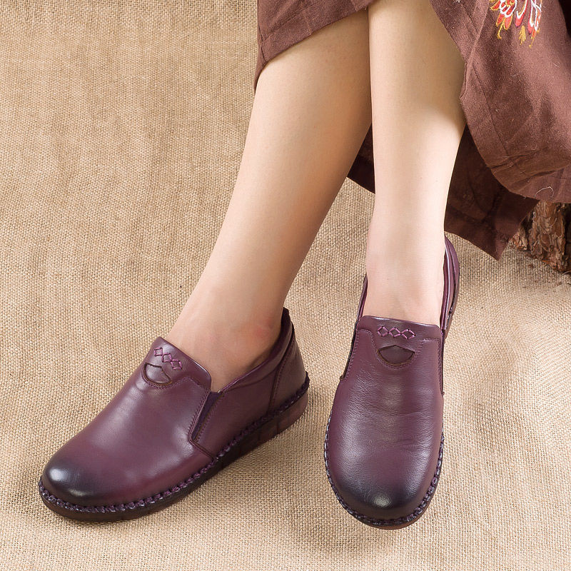 这样软底的妈妈鞋，怎么穿都不累脚，还超美哦