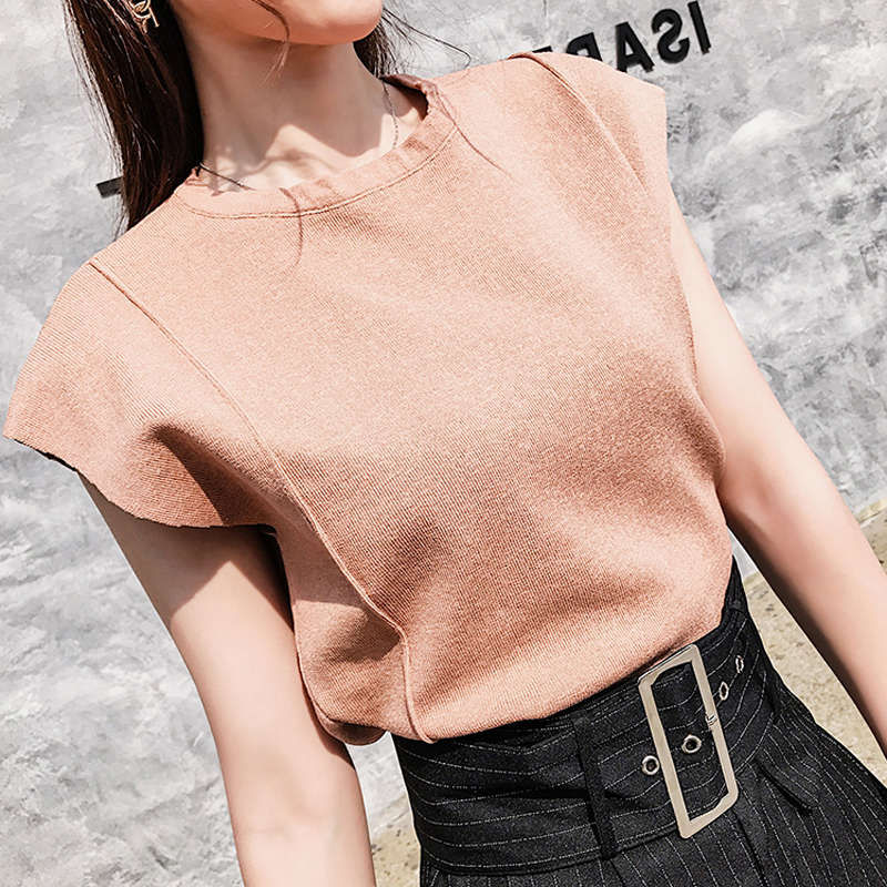 小姨1米55!三伏天穿洋气短裤套装+高跟鞋，显年轻更显高挑