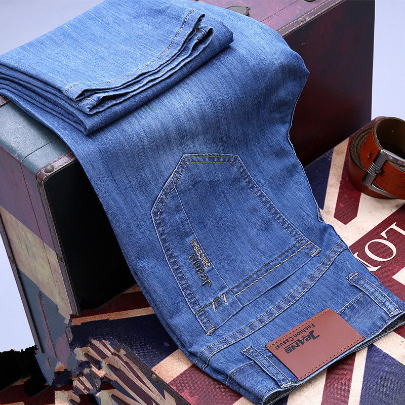 突然发现!老公把旧牛仔裤都换成了“天丝裤”，高档、不闷热