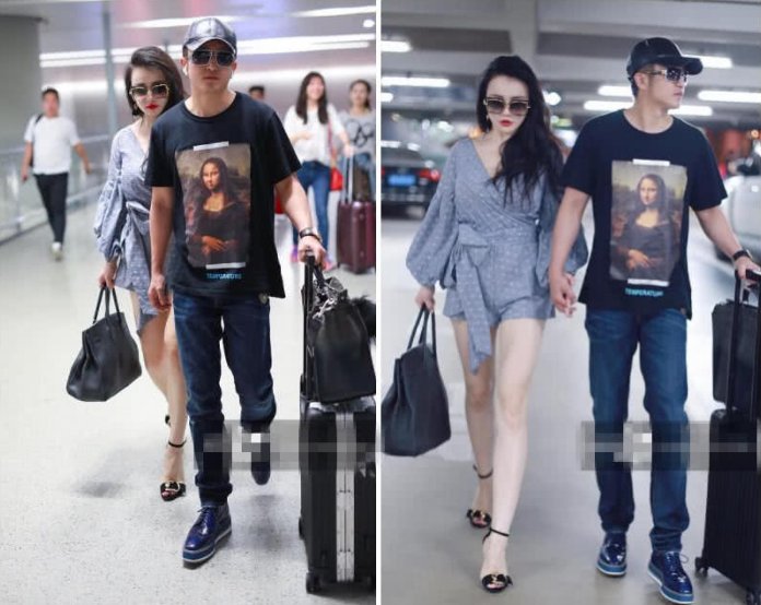 冉莹颖穿衣弃紧从宽合体邹市明，倒穿羊腿袖像棒槌，网友:是真爱