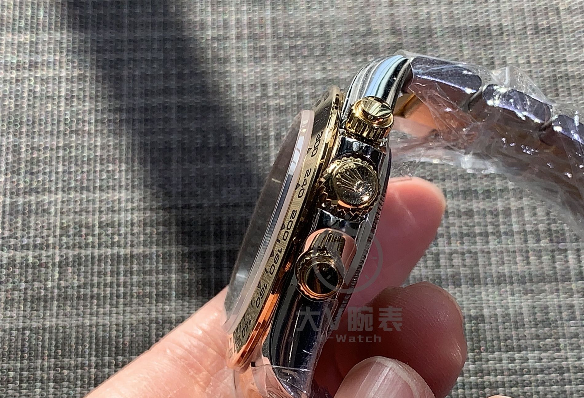  『三件套』大v腕表 劳力士迪通拿改装正品三件套腕表！劳力士贝母面迪通拿三件套改装！