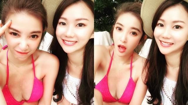 许维恩、舒子晨火辣美胸超犯规!桃红色泳装更性感