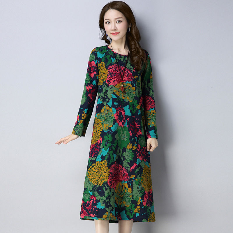 入秋早晚冷,短袖就别穿了!瞧这“秋装裙”,洋气显瘦人人夸