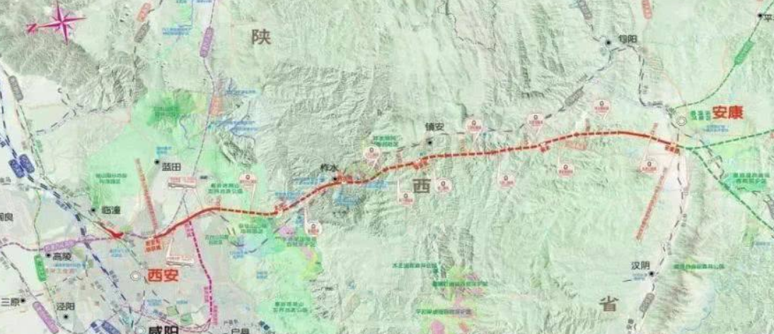  【高速铁路】陕西又一高铁在建，总投资314亿，全长174公里，经