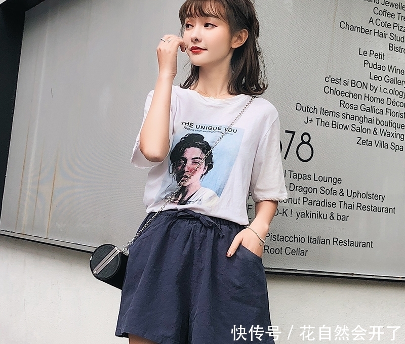  「遮跨」时尚高腰阔腿短裤，轻松遮跨显瘦，不怕走光，搭配起来不用愁